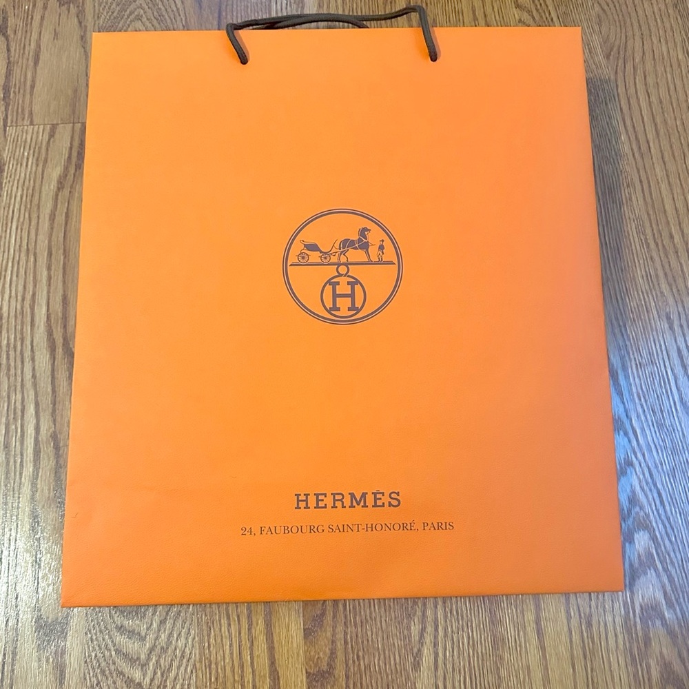 Hermes large paper shopping bag